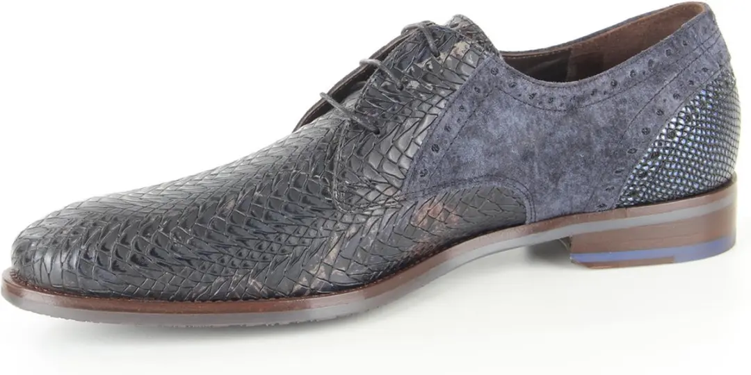 Floris van Bommel Veterschoenen SFM-30161 - Blauw - Heren 43.5 - afbeelding 2 van 6