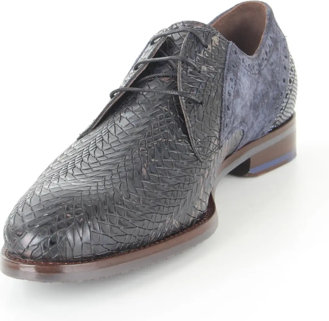 Floris van Bommel Veterschoenen SFM-30161 - Blauw - Heren 43.5 - afbeelding 3 van 6