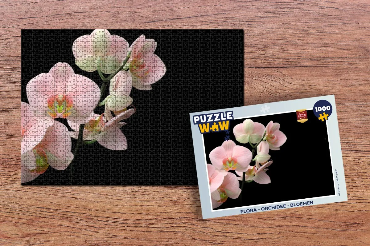 PuzzleWow Orchidee Legpuzzel 1000 Stuks - Multicolor