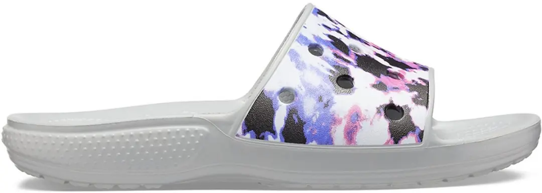 Crocs Classic Tie Dye Mania Slide Multi/Lichtgrijs Maat 37/38 US M5/W7