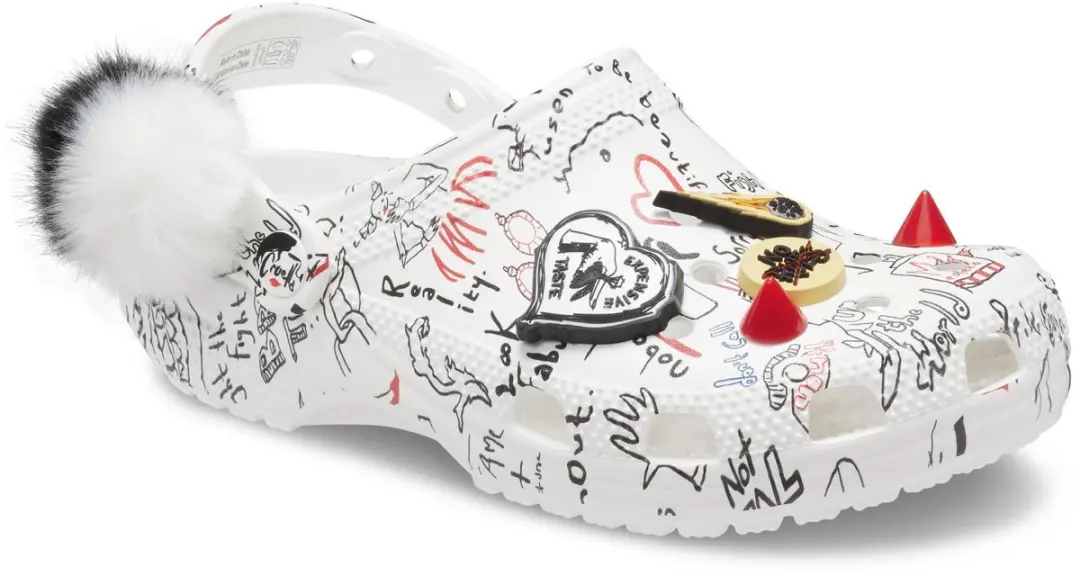Crocs Classic Cruella Clog White Maat 46/47 M11/W12