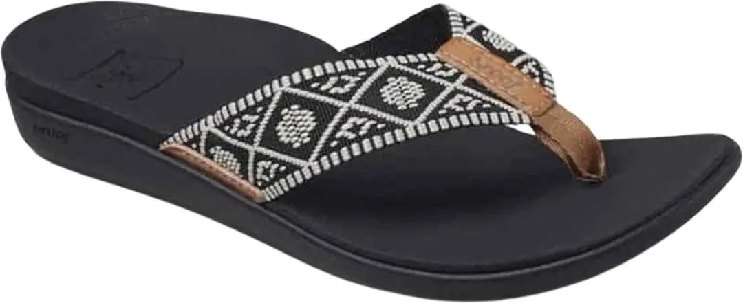 Reef Ortho Wovenblack/White Teenslipper