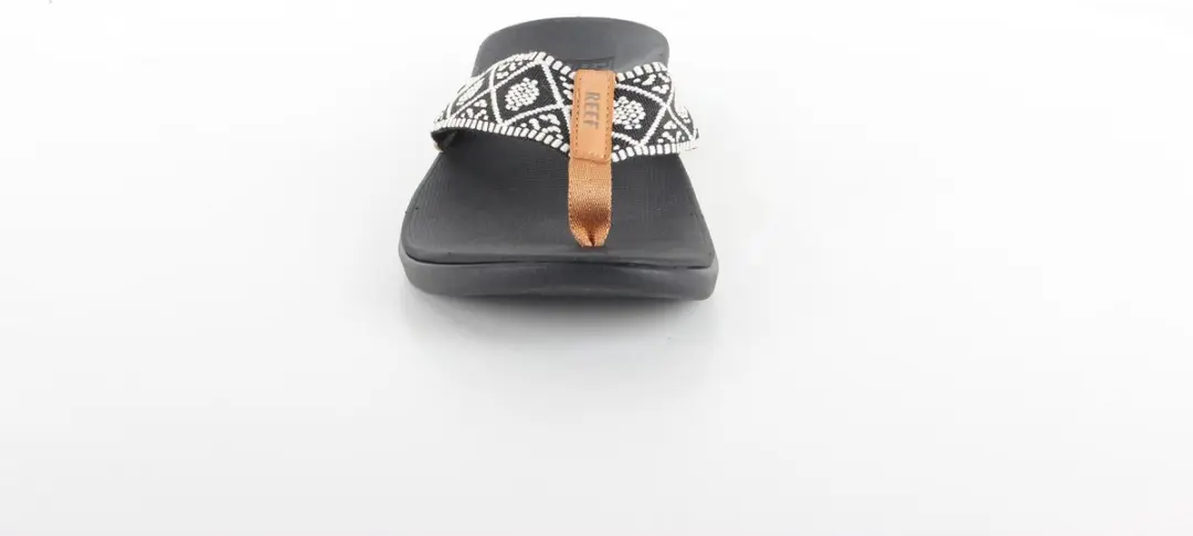 Reef Ortho Wovenblack/White Teenslipper - Zwart/Wit - Maat 42,5