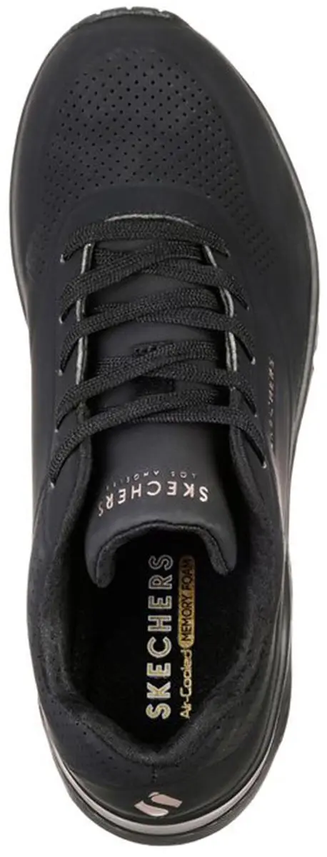 Skechers Uno Stand On Air Dames Sneaker - Zwart - Maat 41