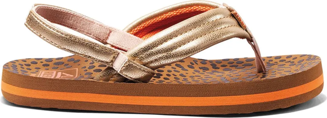 Reef Little Ahiwild Teenslipper 23 - Bruin/Goud - afbeelding 4 van 6