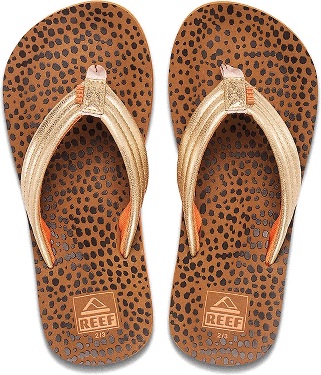 Reef Kids Ahiwild Teenslipper CJ2048 - Maat 36 - Bruin/Goud - afbeelding 6 van 6