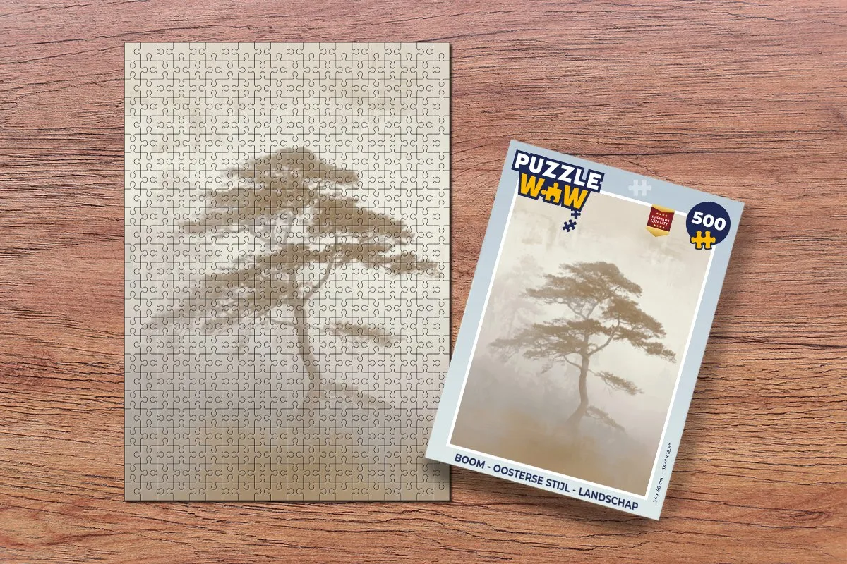PuzzleWow Boom Landschap Legpuzzel 500 Stuks - 8721406858690