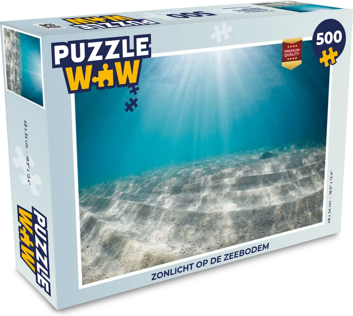 PuzzleWow Zonlicht op de Zeebodem Legpuzzel 500 Stuks - Multicolor