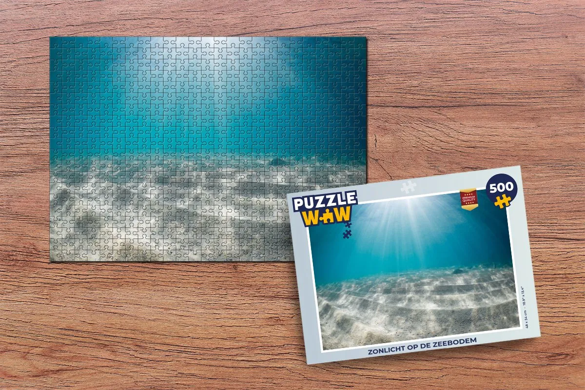 PuzzleWow Zonlicht op de Zeebodem Legpuzzel 500 Stuks - Multicolor