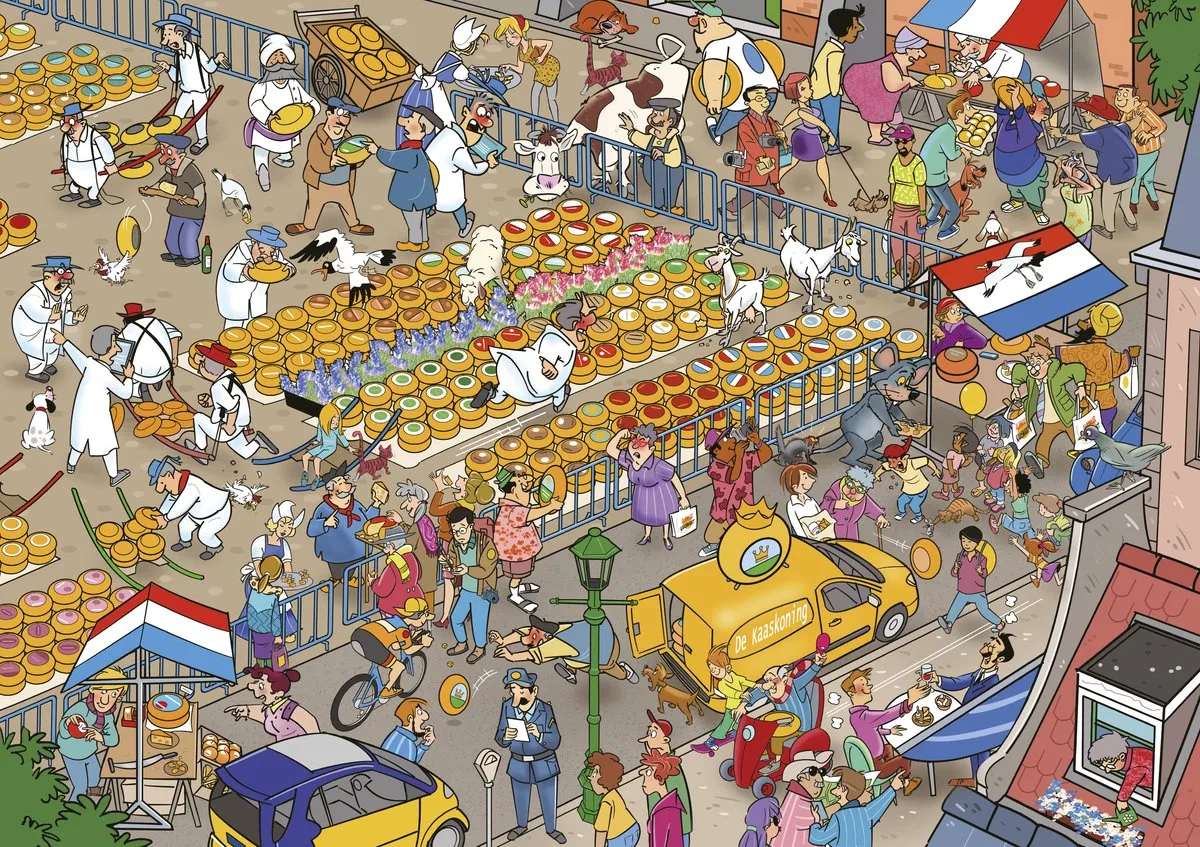 Goliath That's Life Hollandse Editie Kaasmarkt Puzzel 1000 Stuks - 68x48cm