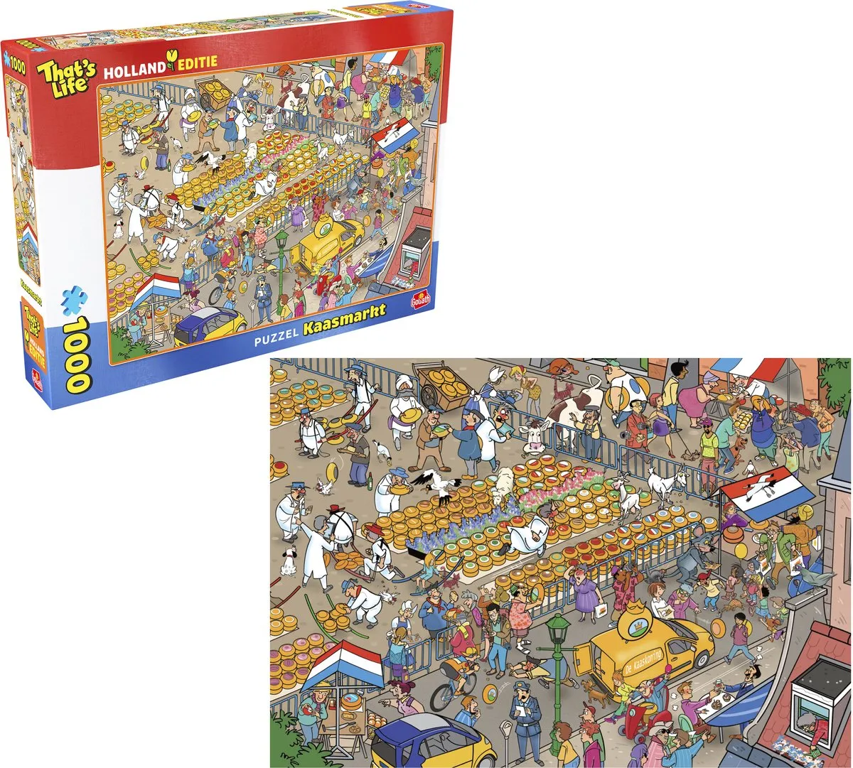 Goliath That's Life Hollandse Editie Kaasmarkt Puzzel 1000 Stuks - 68x48cm