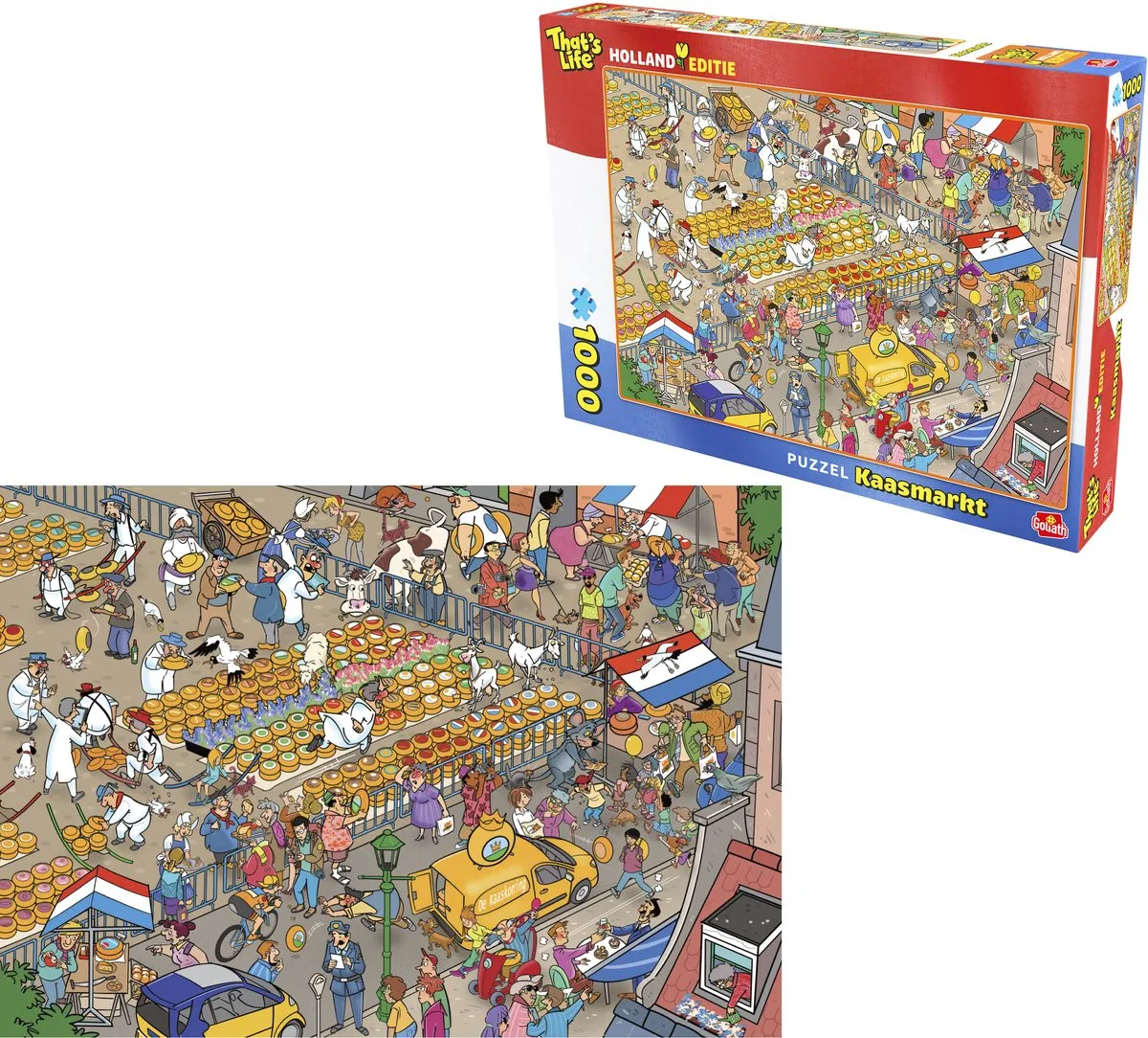 Goliath That's Life Hollandse Editie Kaasmarkt Puzzel 1000 Stuks - 68x48cm
