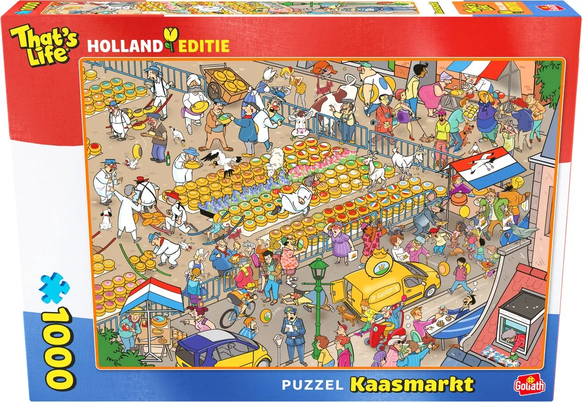 Goliath That's Life Hollandse Editie Kaasmarkt Puzzel 1000 Stuks - 68x48cm