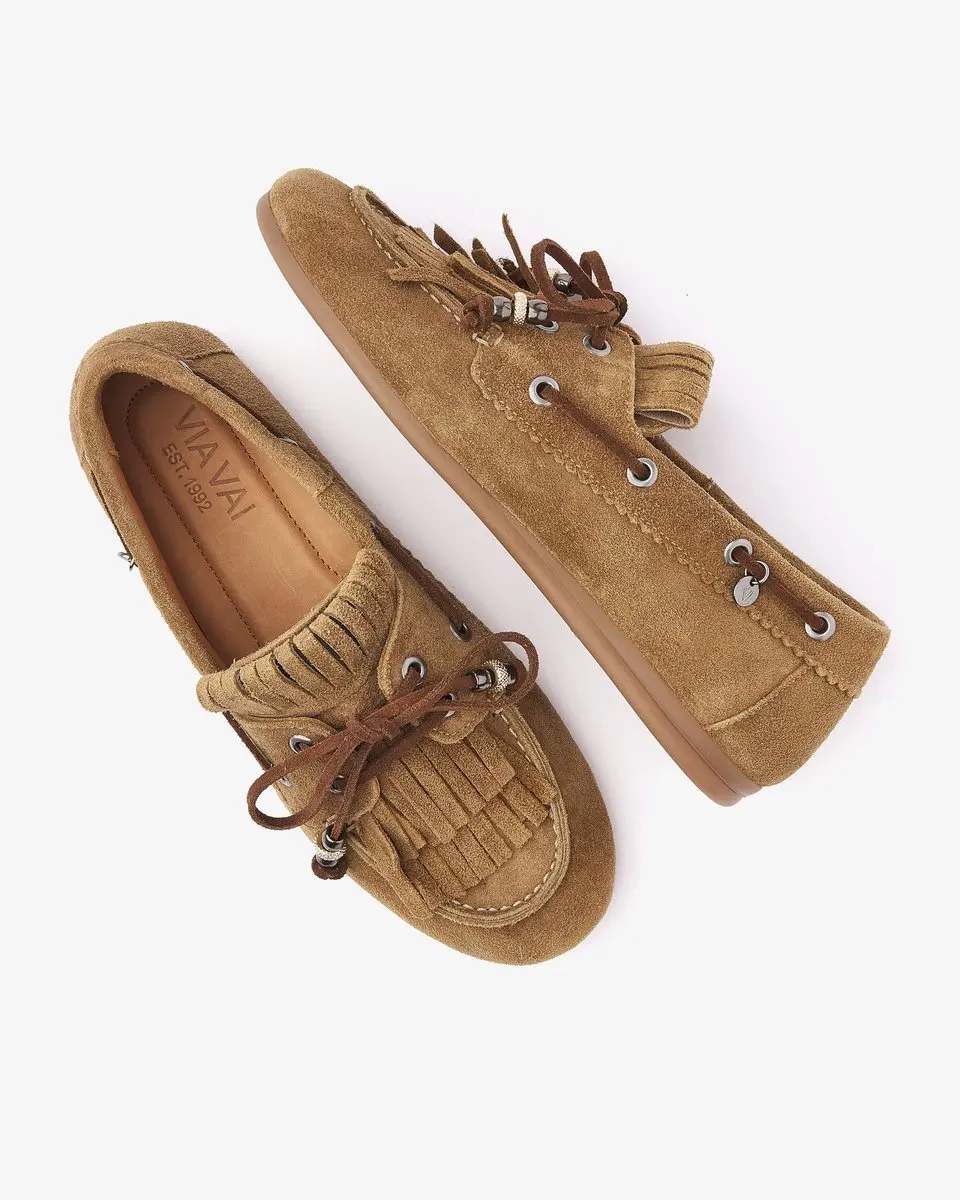 VIA VAI June Loua Mocassins - Khaki - Maat 39 - afbeelding 3 van 6