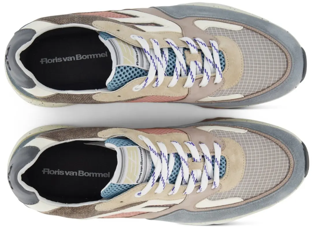 Floris van Bommel DE TREENER 01.51 Lage Sneakers - Blauw 44.5