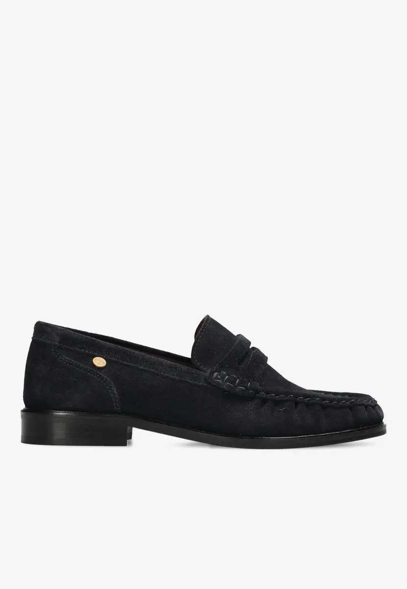 Fred De La Bretoniere - BODIL BEAU Loafer Suede Navy - Maat 41
