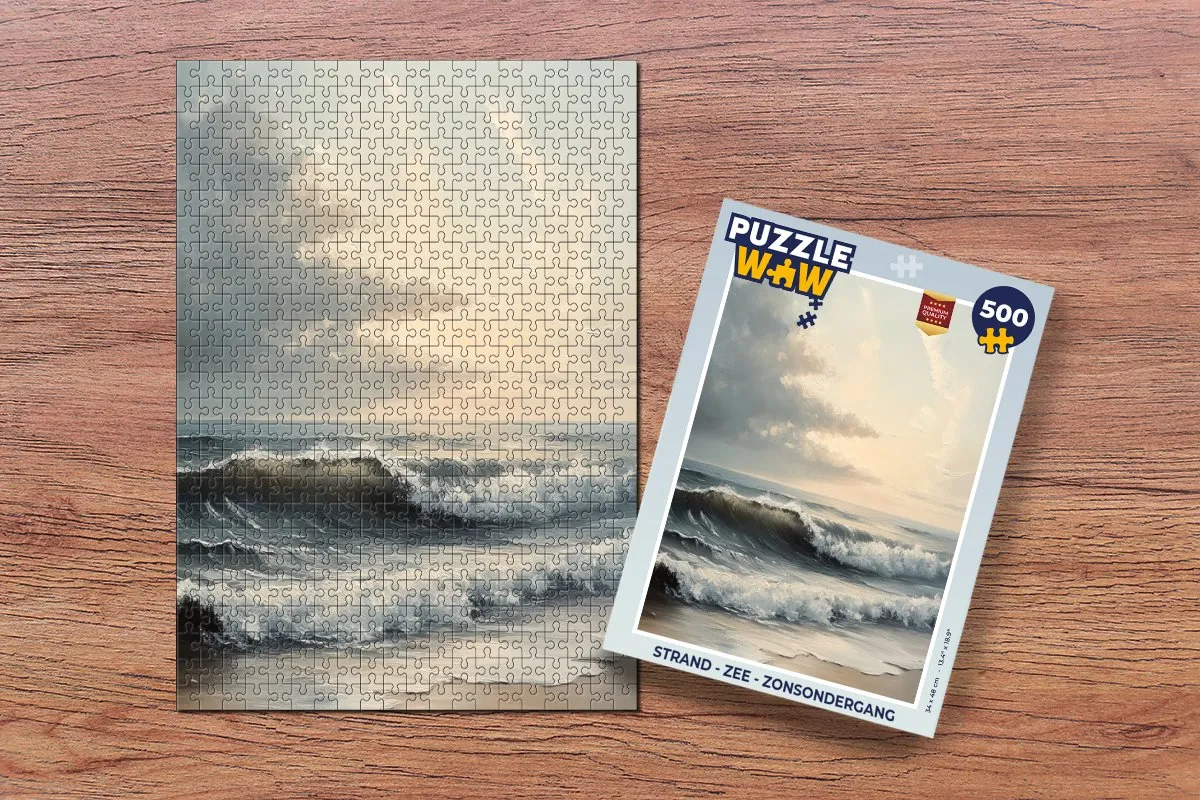 PuzzleWow Legpuzzel Strand - Zee 500 Stuks - 8721173242258