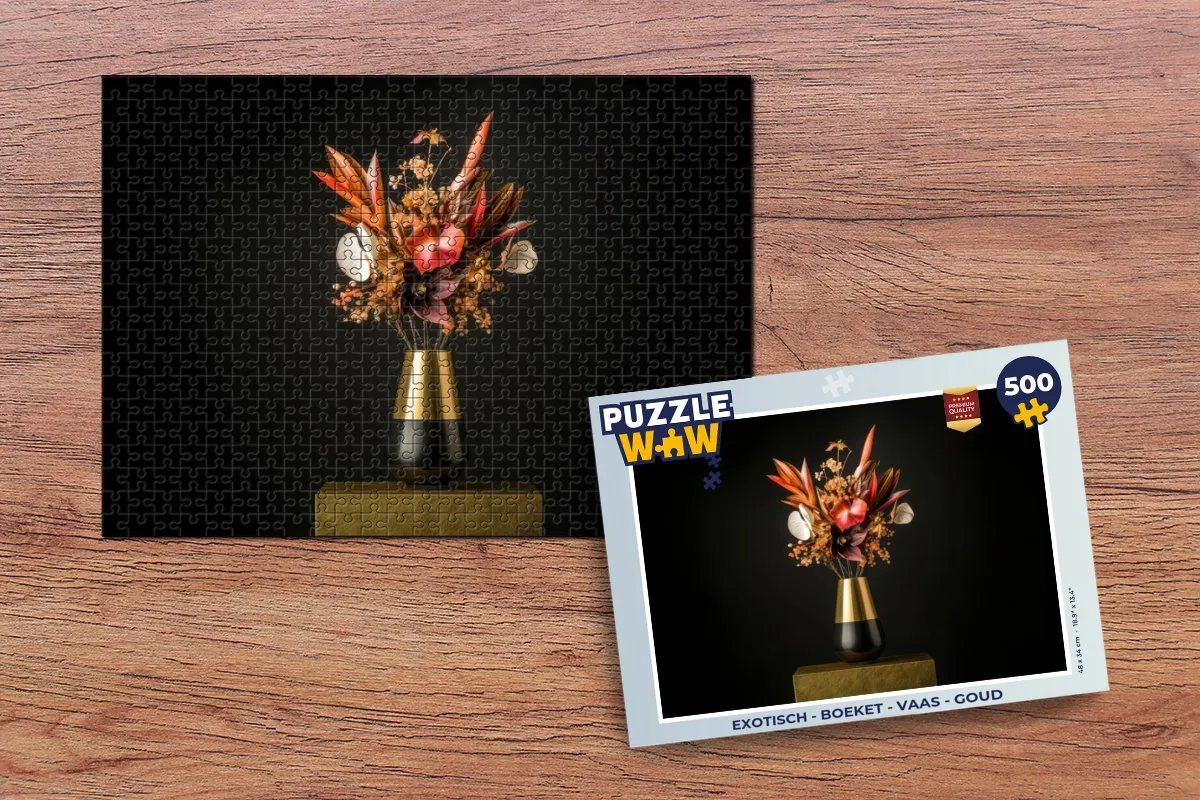 PuzzleWow Exotisch Boeket Legpuzzel 500 Stuks - MPN 8721179516124