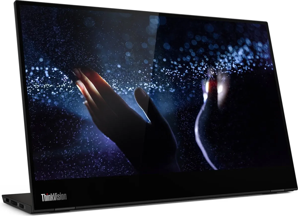 Lenovo ThinkVision M14t 62A3UAT1WL Portable Touch Monitor 14" FHD - Zwart