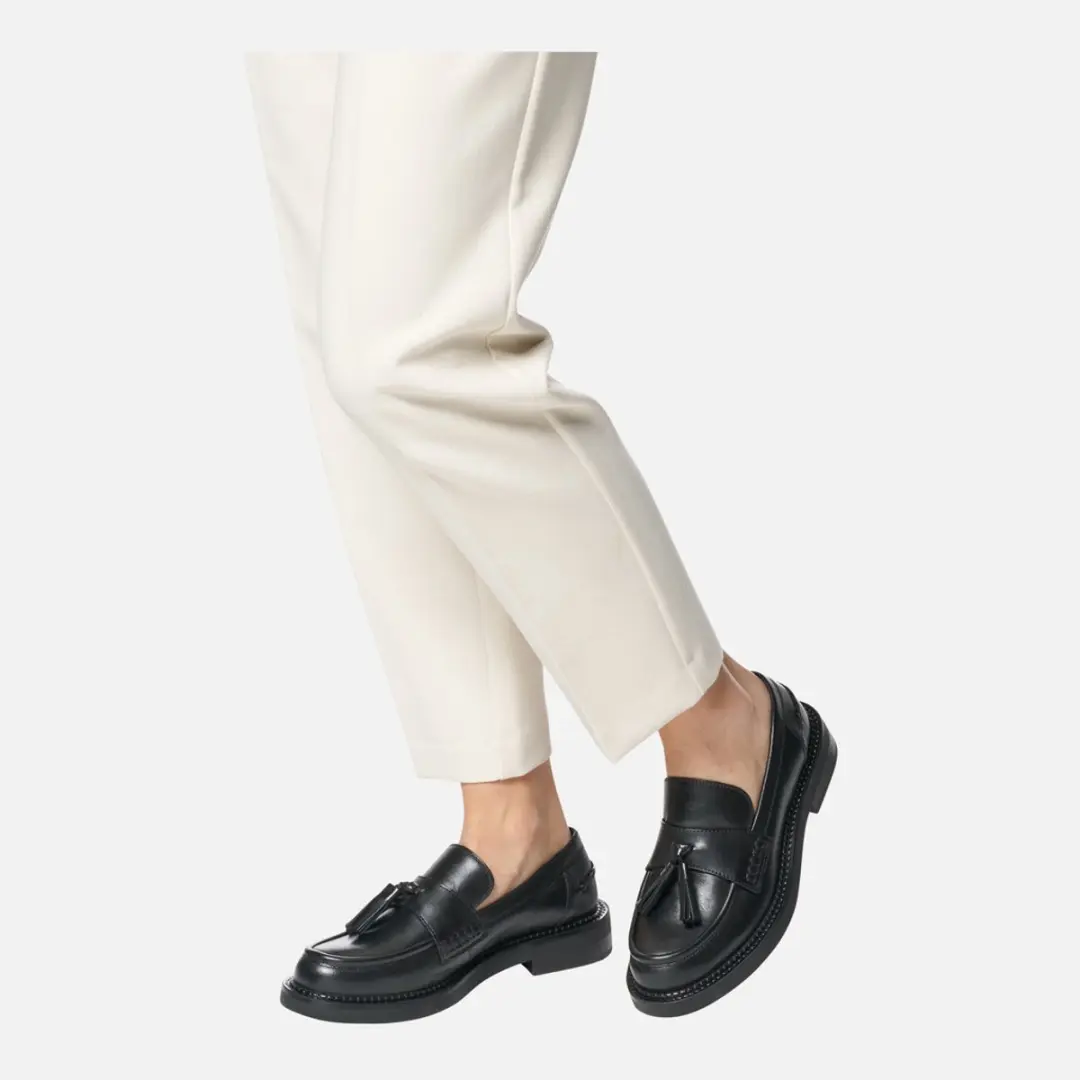 GEOX SERILDA DAMES Loafers - ZWART - Maat 39,5