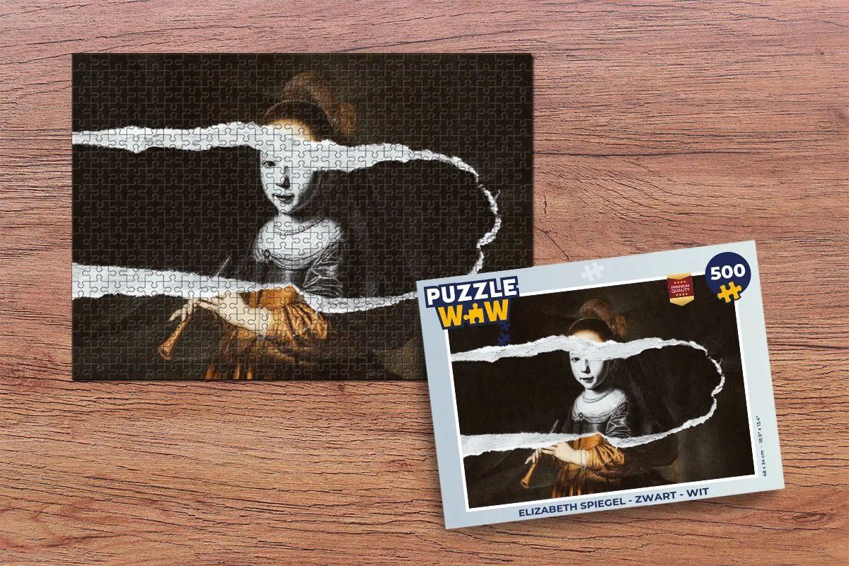 PuzzleWow Elizabeth Spiegel Legpuzzel 500 Stuks - Multicolor