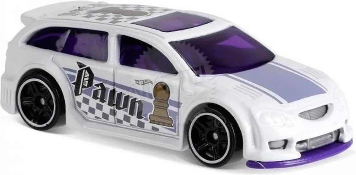 Hot Wheels Checkmate Auto Audacious 6,5 cm - Wit