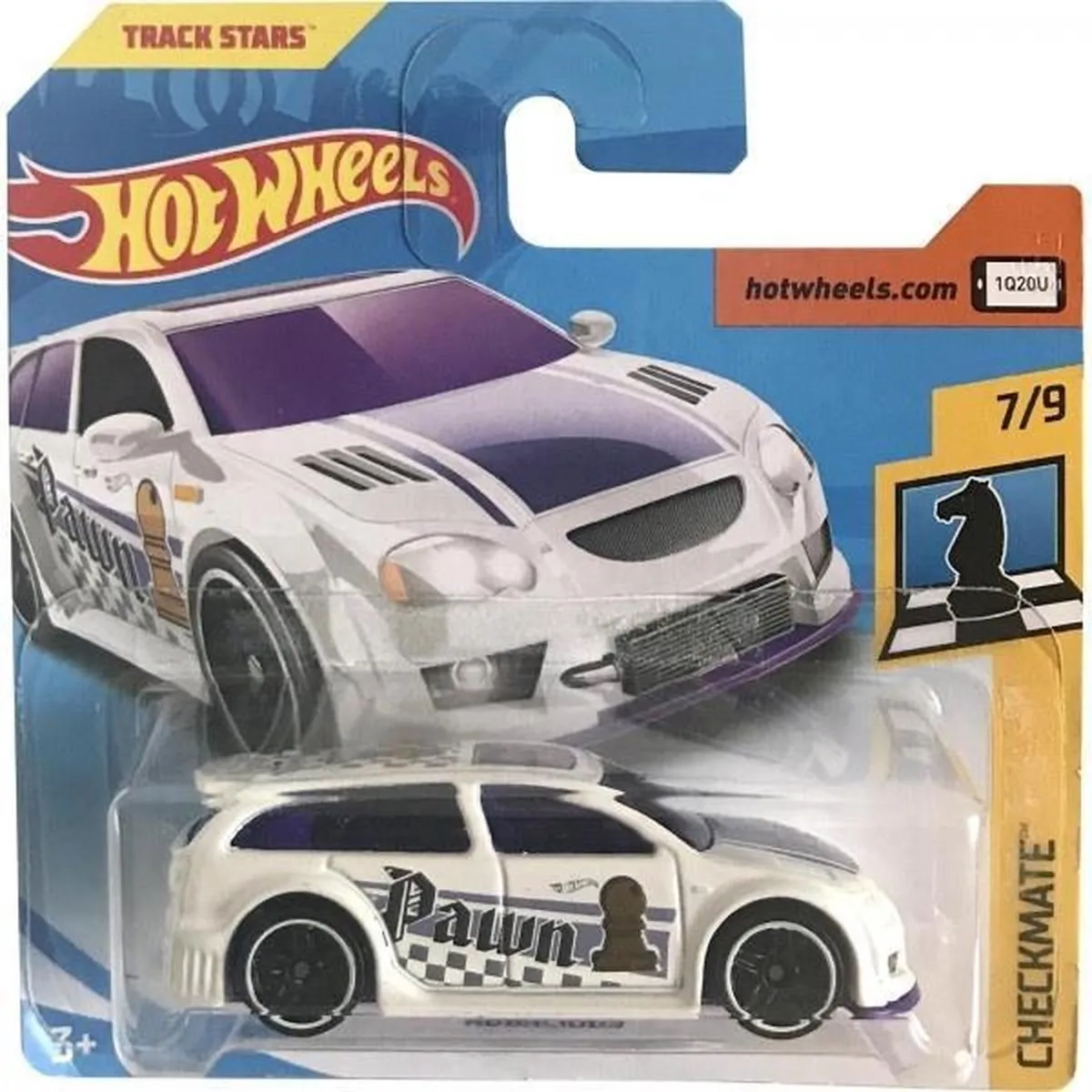 Hot Wheels Checkmate Auto Audacious 6,5 cm - Wit
