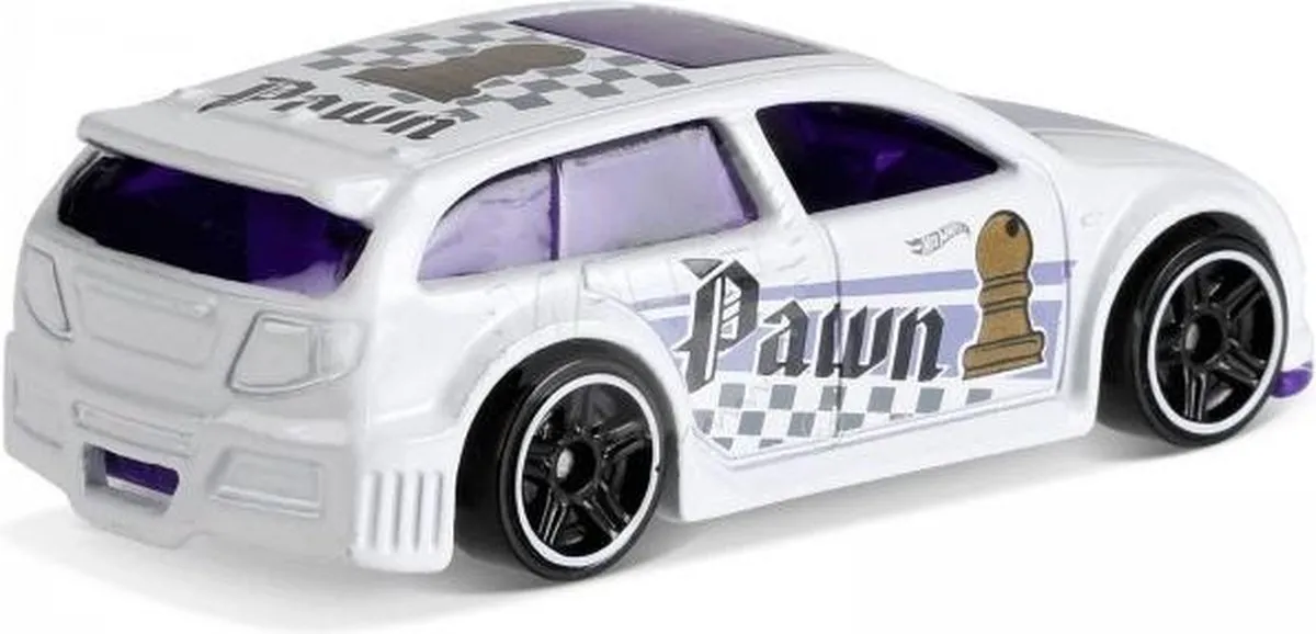 Hot Wheels Checkmate Auto Audacious 6,5 cm - Wit