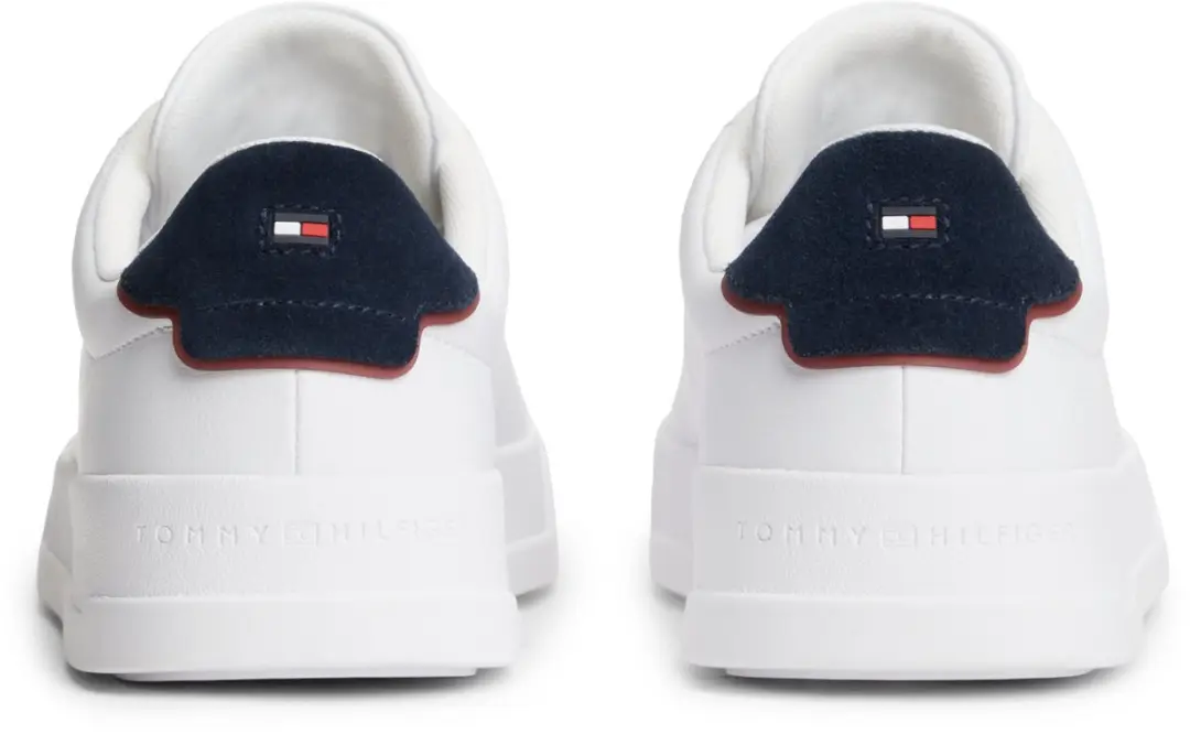 Tommy Hilfiger Heren Court Leather Sneakers - Wit - Maat 41