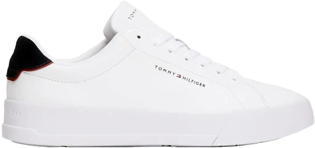 Tommy Hilfiger Heren Court Leather Sneakers - Wit - Maat 41