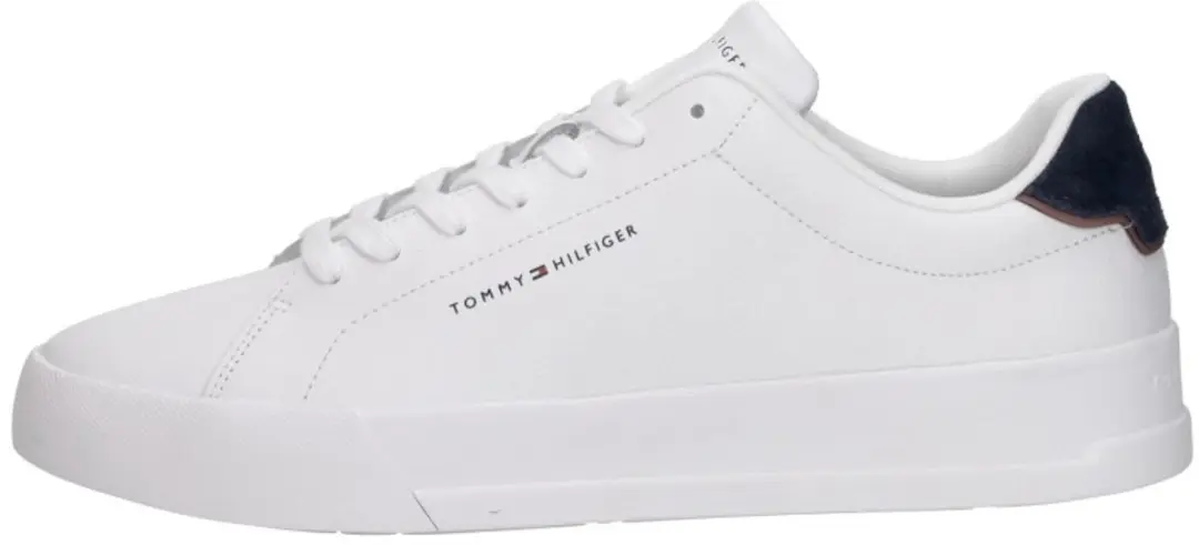 Tommy Hilfiger Heren Court Leather Sneakers - Wit - Maat 41