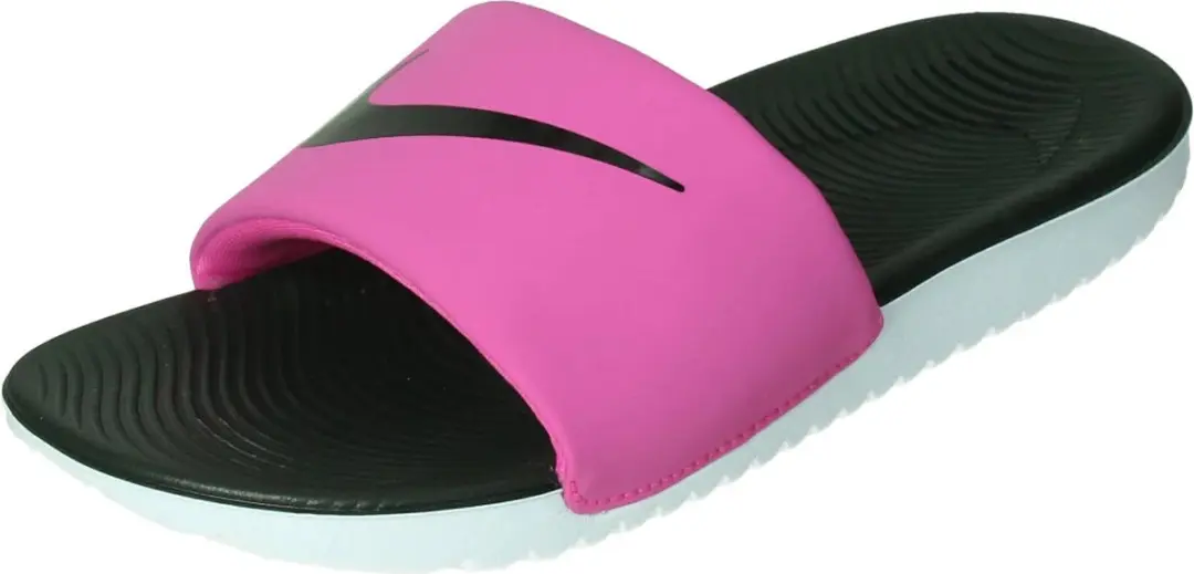 Nike kawa badslippers in de kleur roze.