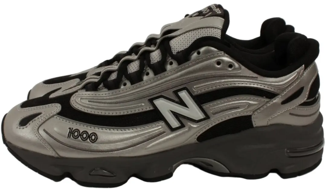 1000 Metallic Silver Sneakers