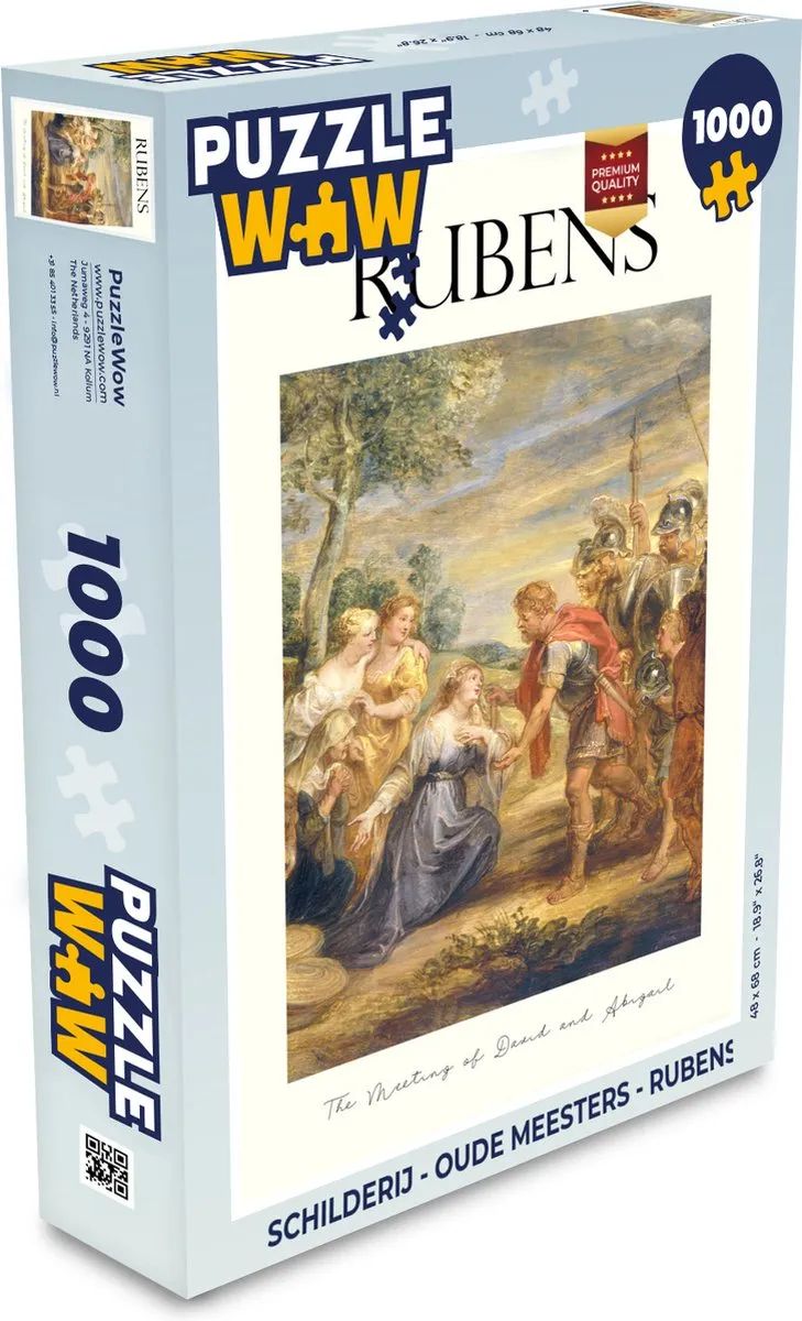 PuzzleWow Rubens Oude Meesters Legpuzzel 1000 Stuks - Multicolor
