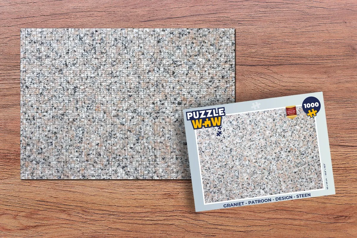 PuzzleWow Graniet Design Legpuzzel 1000 Stuks - Multicolor