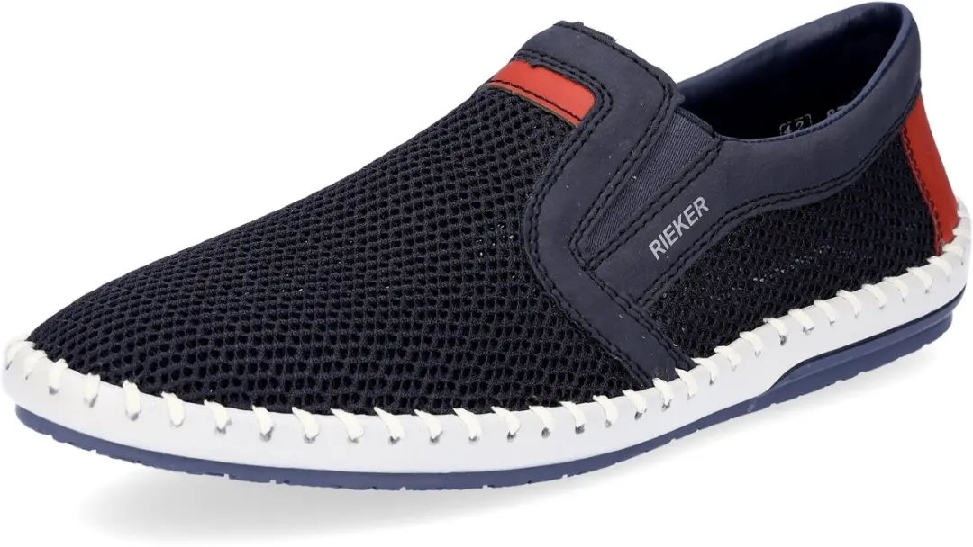 Rieker herenschoen slip-on blauw