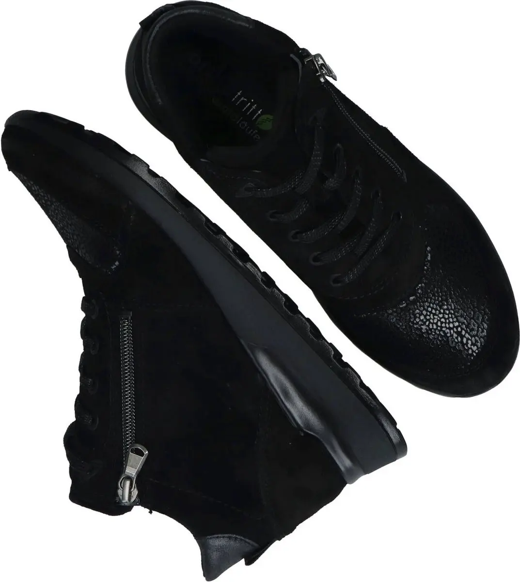 Dames Veterschoenen Waldlaufer Hiroko 364h81-301-001 Zwart - Maat 8