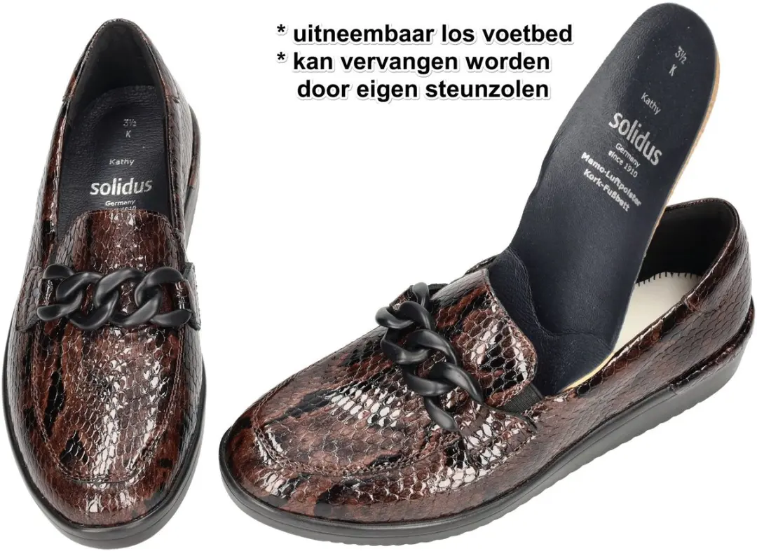 Solidus Kathy 51013 Loafers - Bruin - Maat 38 - afbeelding 2 van 6