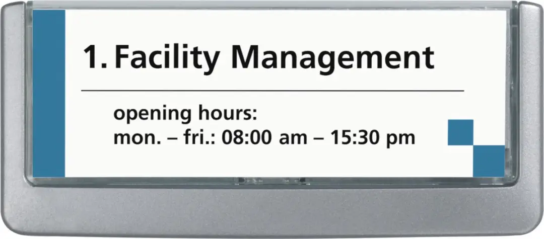 Durable Naambord Click Sign Grafiet 149x52,5mm - afbeelding 6 van 6