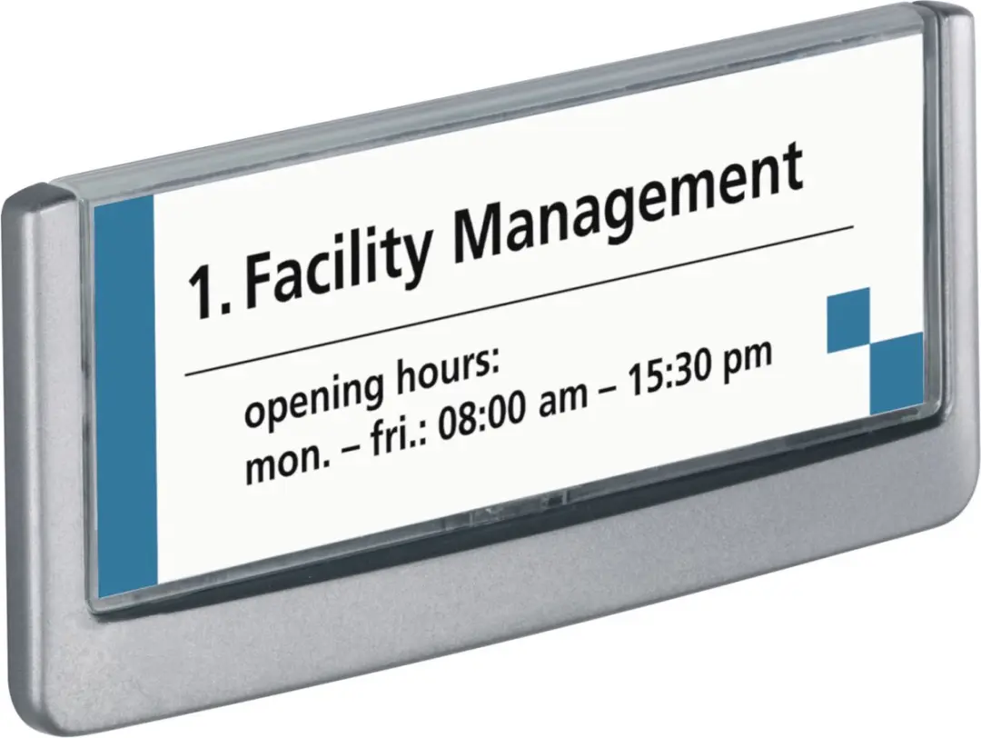 Durable Naambord Click Sign Grafiet 149x52,5mm - afbeelding 4 van 6