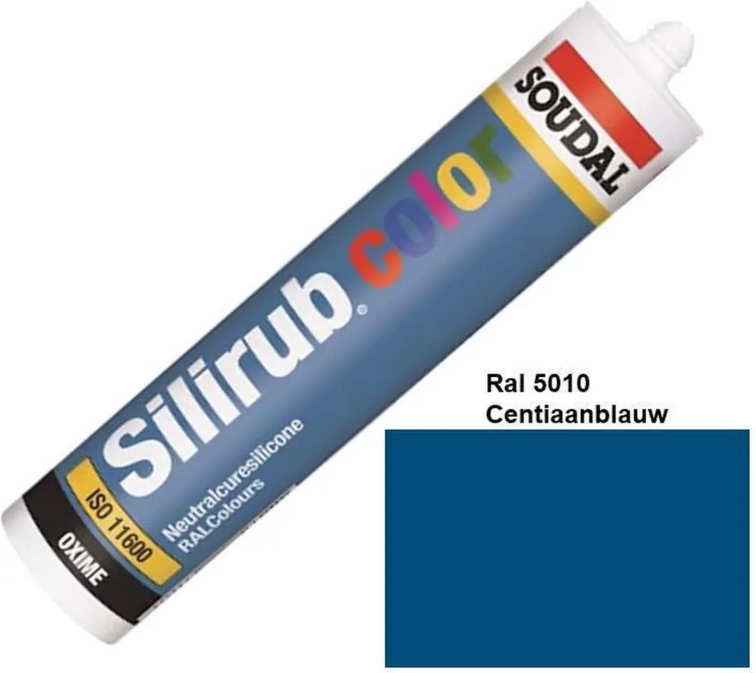 Soudal Silirub Color Kit 310ml - RAL 5010 Gentiaanblauw - afbeelding 4 van 4