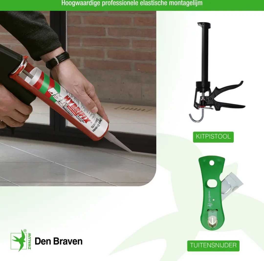 Den Braven Zwaluw Hybrifix MS-Polymeer Super 7 - Bruin - afbeelding 3 van 6