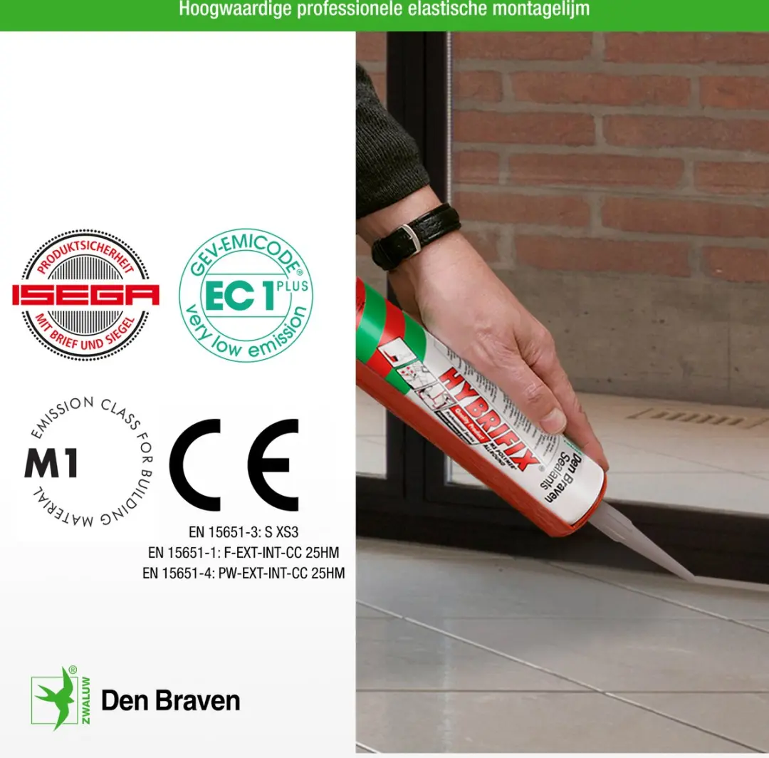Den Braven Zwaluw Hybrifix MS-Polymeer Super 7 - Bruin - afbeelding 6 van 6