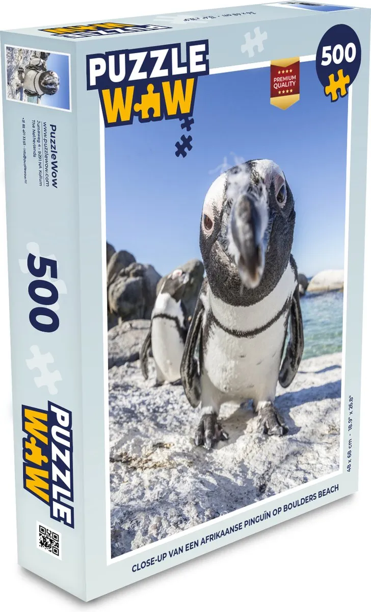PuzzleWow Afrikaanse Pinguïn Legpuzzel 500 Stuks - Multicolor