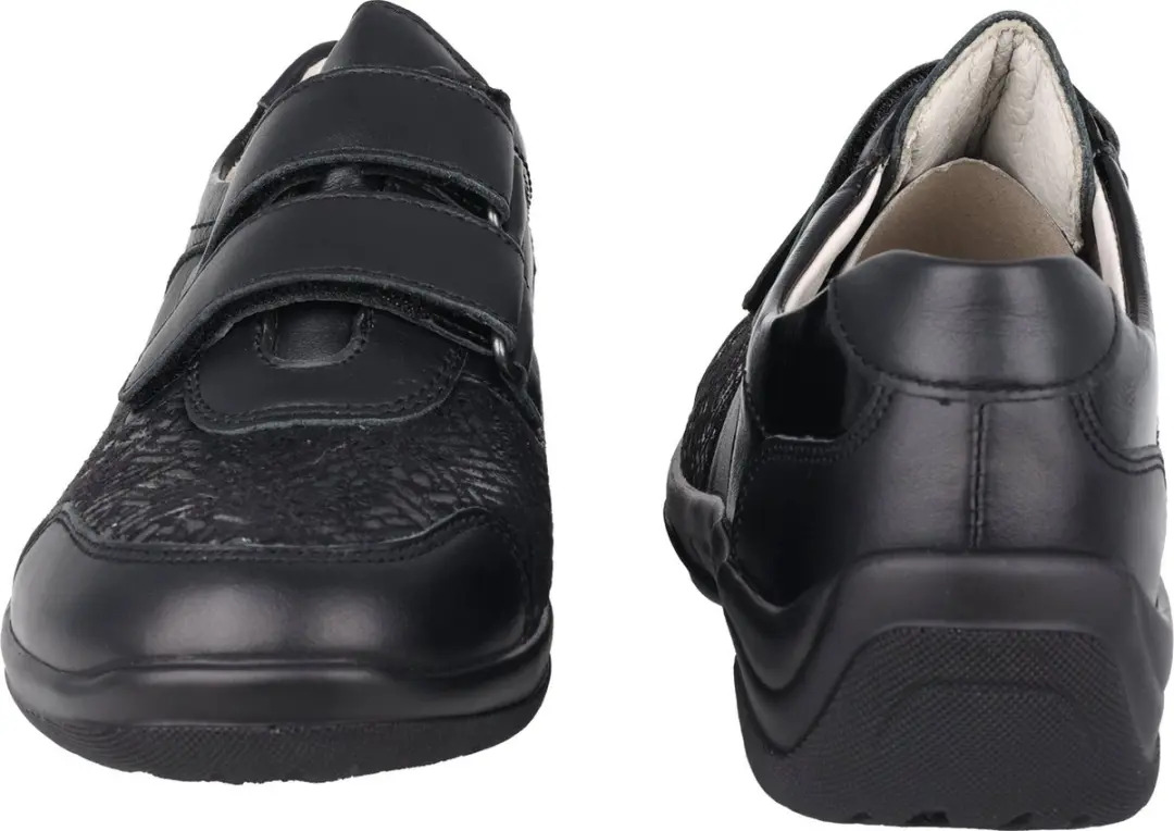Wäldlaufer OrthoTritt Hesna Dames Klittenbandschoen 312H01-323-001 - Zwart - Maat 41
