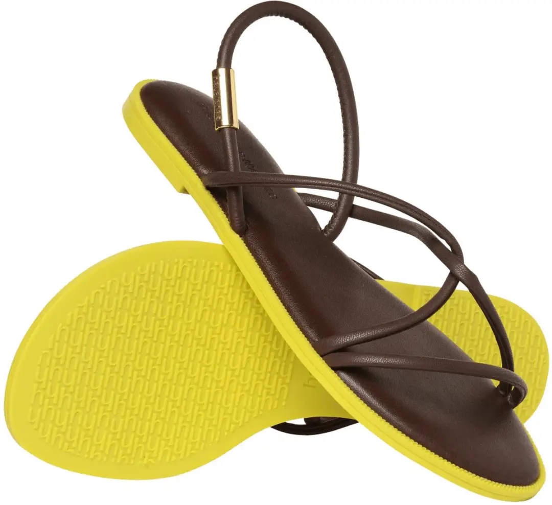 Havaianas Una Manga Vrouwenslippers - 40 - Bruin/Geel
