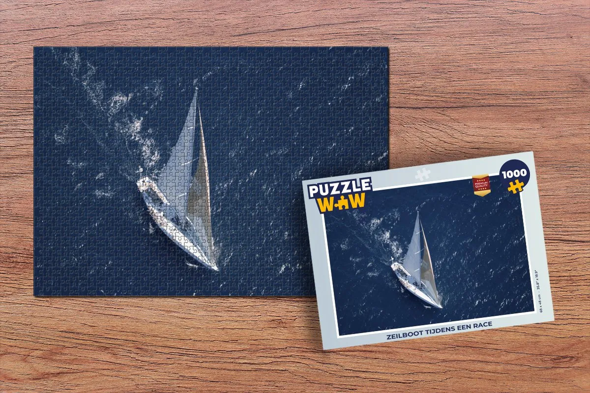 PuzzleWow Zeilboot Legpuzzel 1000 Stuks - Multicolor