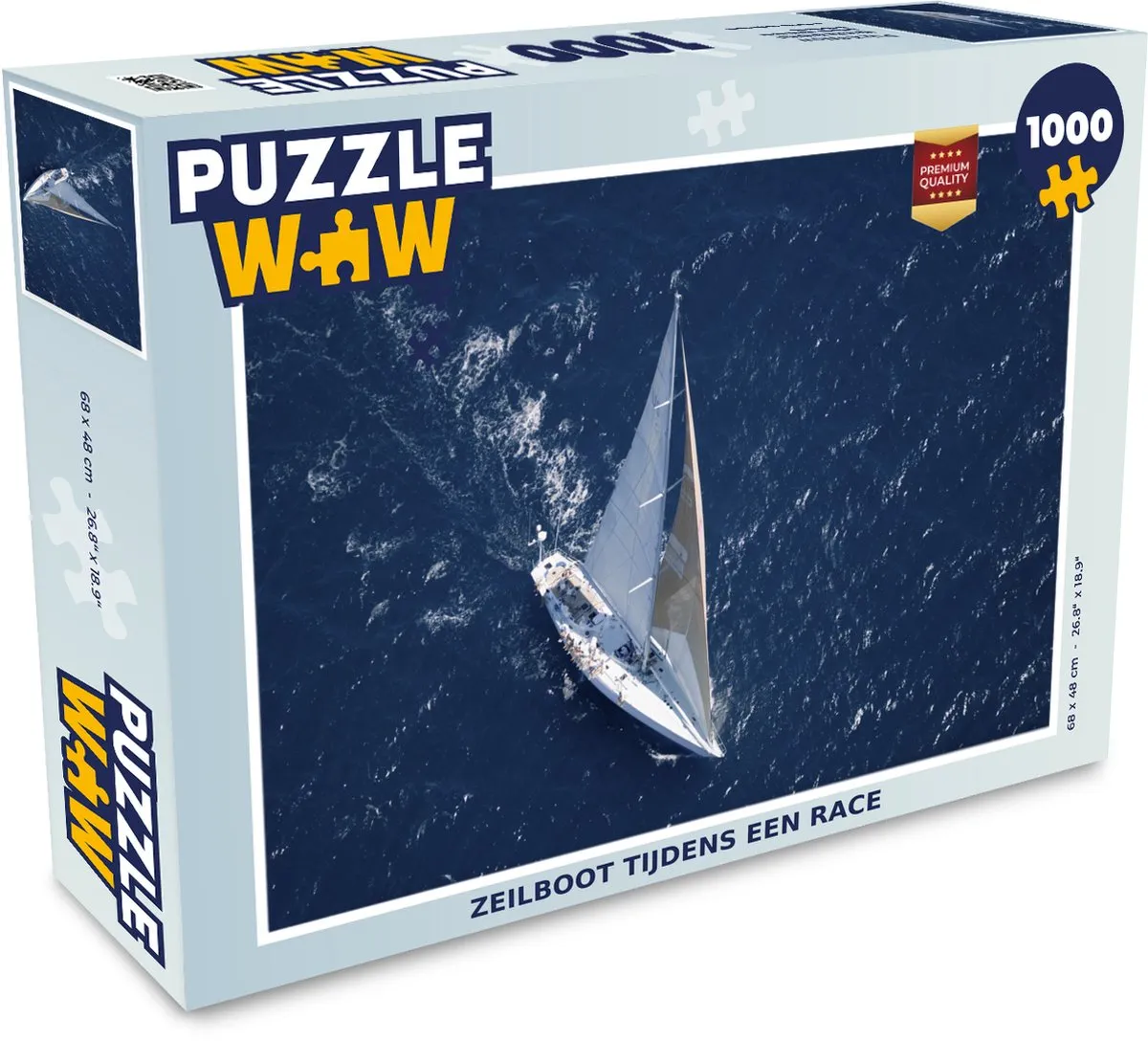 PuzzleWow Zeilboot Legpuzzel 1000 Stuks - Multicolor