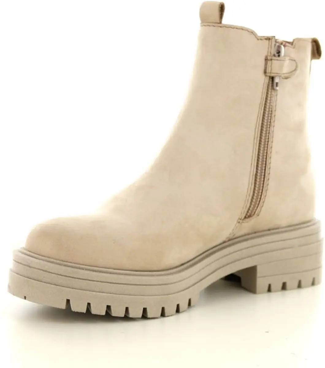 PS Poelman Monk Kids 43 Enkellaars Meisjes - Maat 31 Taupe - afbeelding 2 van 2