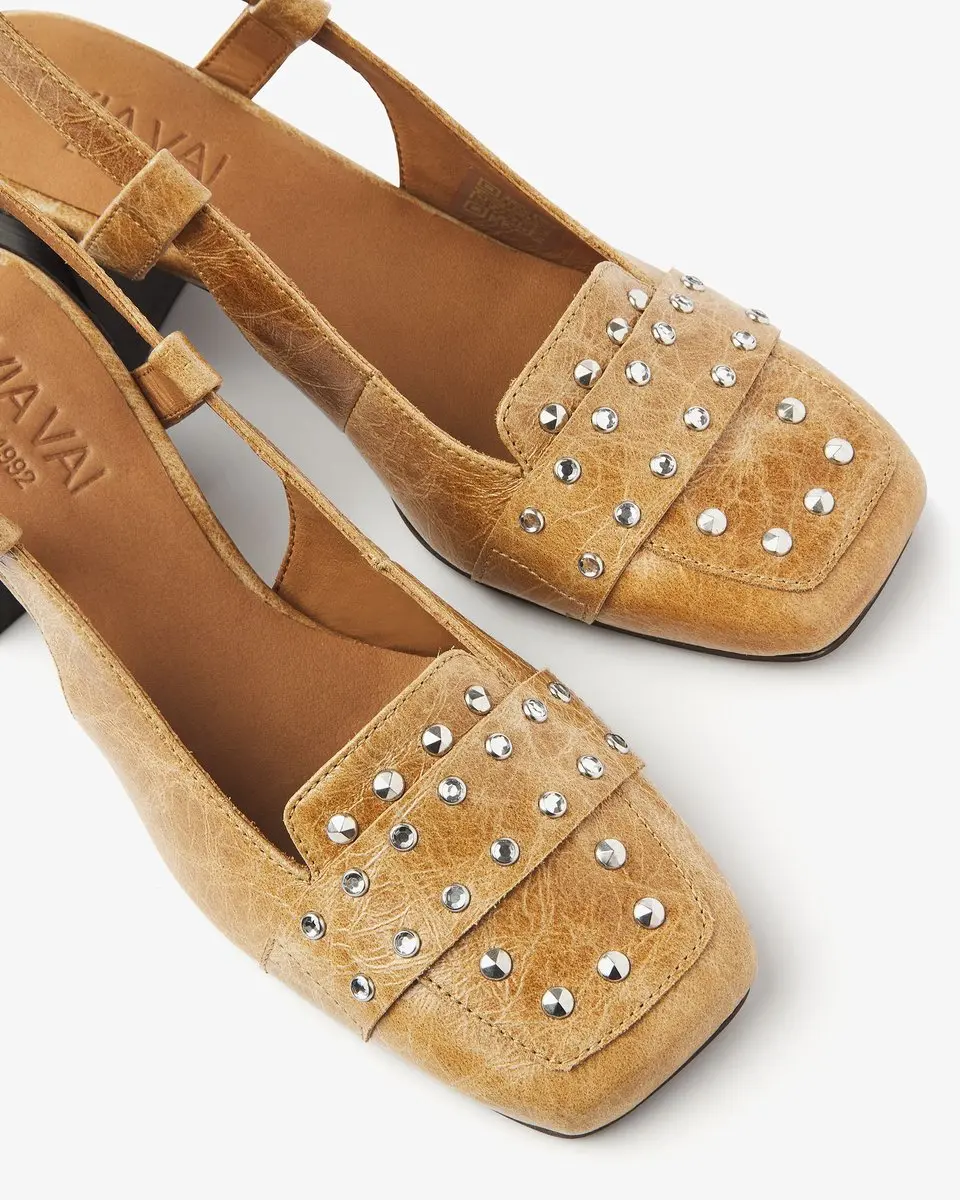 VIA VAI Laine Julia Slingbacks Dames - Cognac 37 - afbeelding 5 van 5